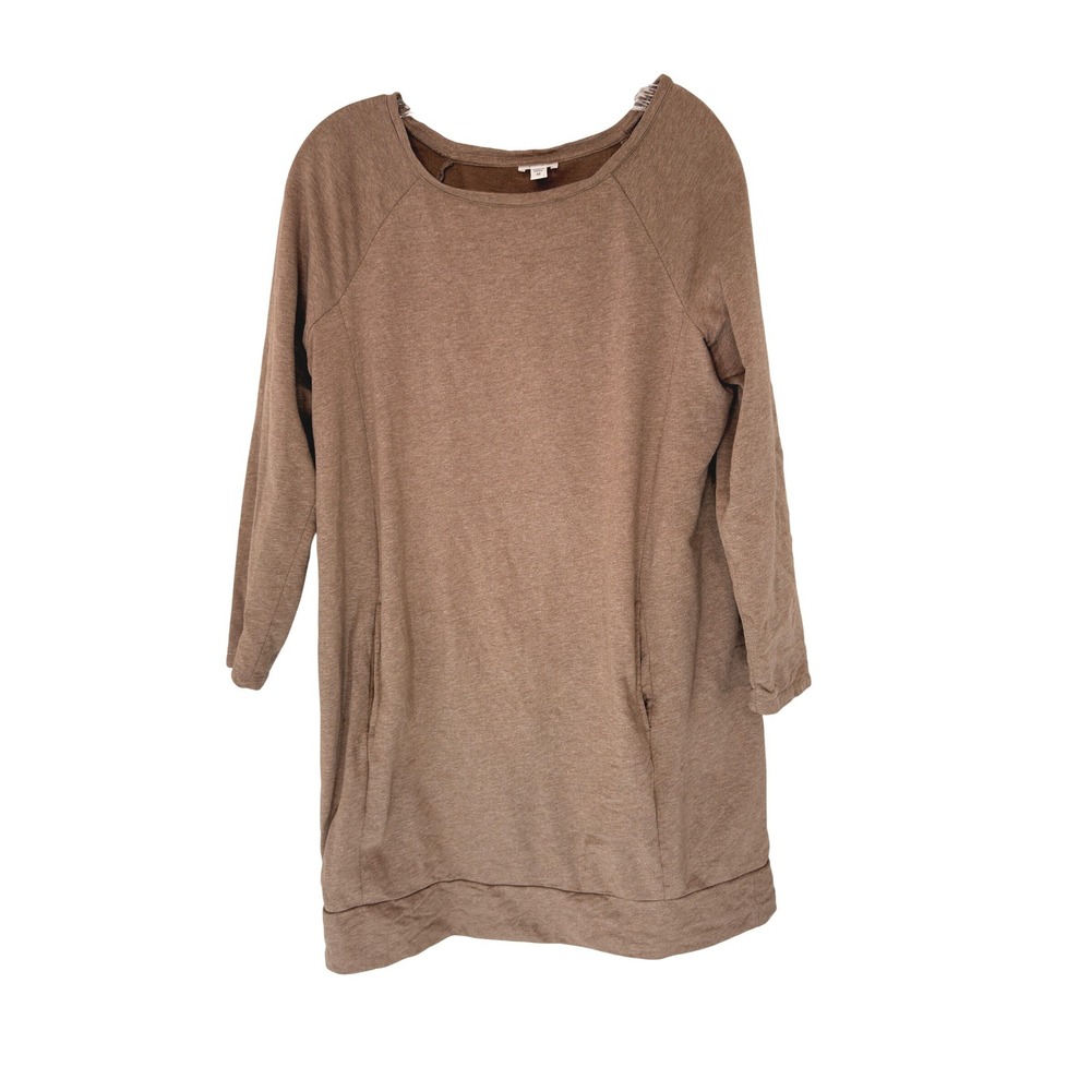 J. Jill Pure Jill Dress Brown Fleece Lined Basic Neutral‎ Rustic Gremlin Medium